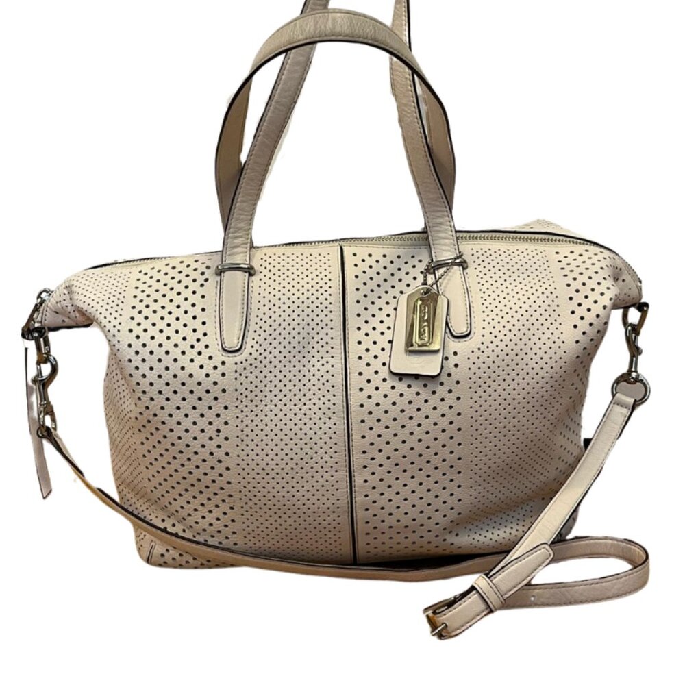 COACH Bleecker Cooper Perforated Two-Way Satchel